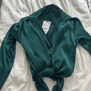 Zara silk shirt